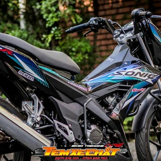 Bộ Tem rời Sonic 3 lớp in decal trắng [KÈM QUÀ TẶNG]