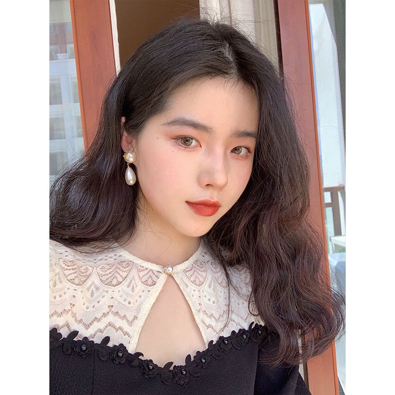 Tea break Platycodon grandiflorum French retro design sense of minority Hepburn style small black skirt gentle temperame