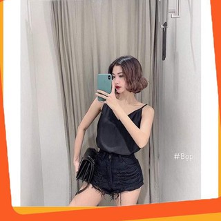 ÁO 2 DÂY LỤA CỔ CHỮ V MỀM MÁT QUYẾN RŨ - ÁO 2 DÂY