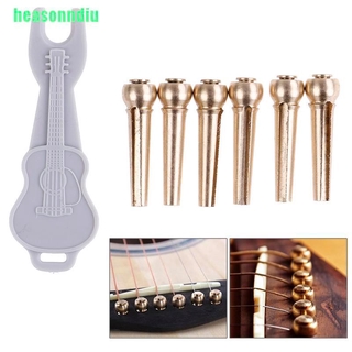 Set 6 chốt dây đàn guitar bằng đồng thau
