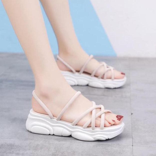 NEW Sandal độn đế mang được 2 kiểu hàng Quảng Châu