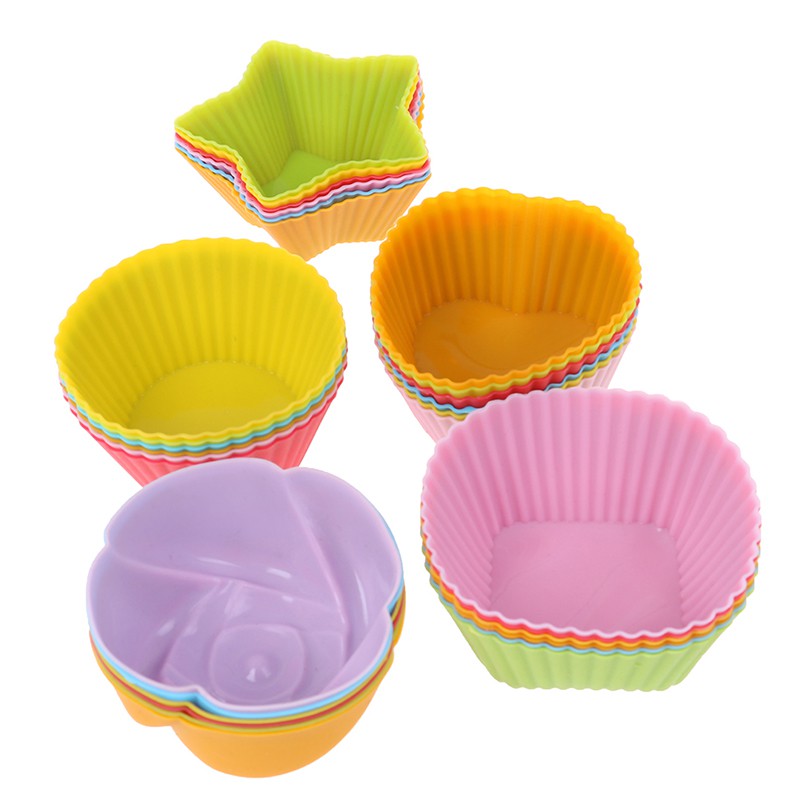 Set 6 khuôn silicone làm bánh nướng nhỏ tiện lợi