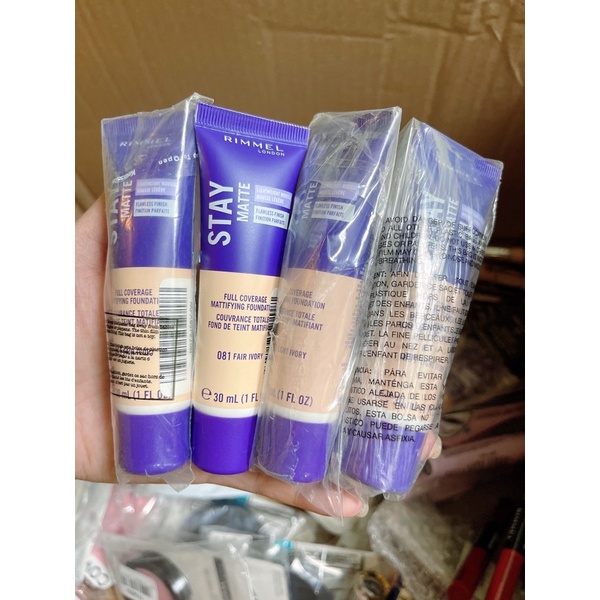Kem nền, BB Cream kiềm dầu Rimmel Stay Matte, Hàng Mỹ chính hãng nhập khẩu