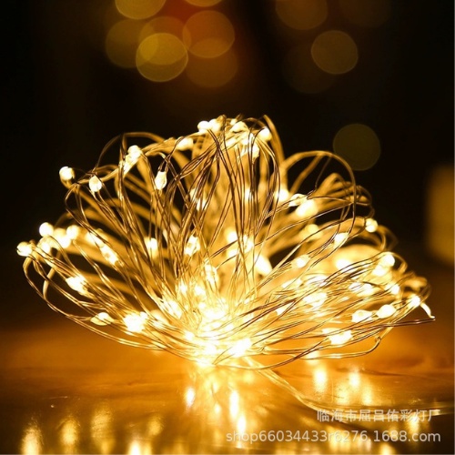 Dây đèn led trang trí fairylight đom đóm có sẵn pin dài 5m điện 5V USB