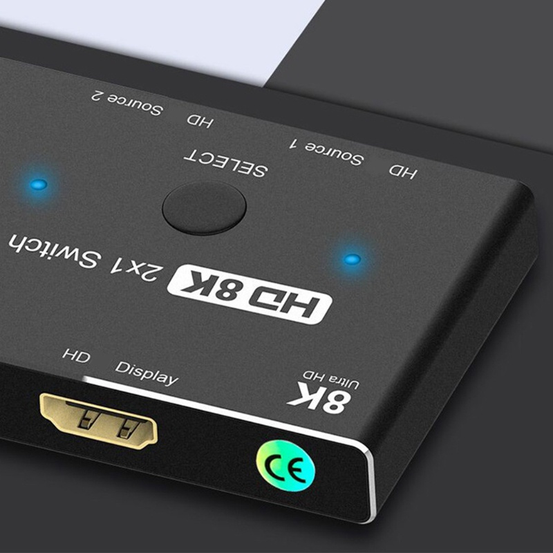 Công Tắc Chuyển Đổi Hai Trong 1 HDMI2.1 8k 2X1 Chất Lượng Cao
