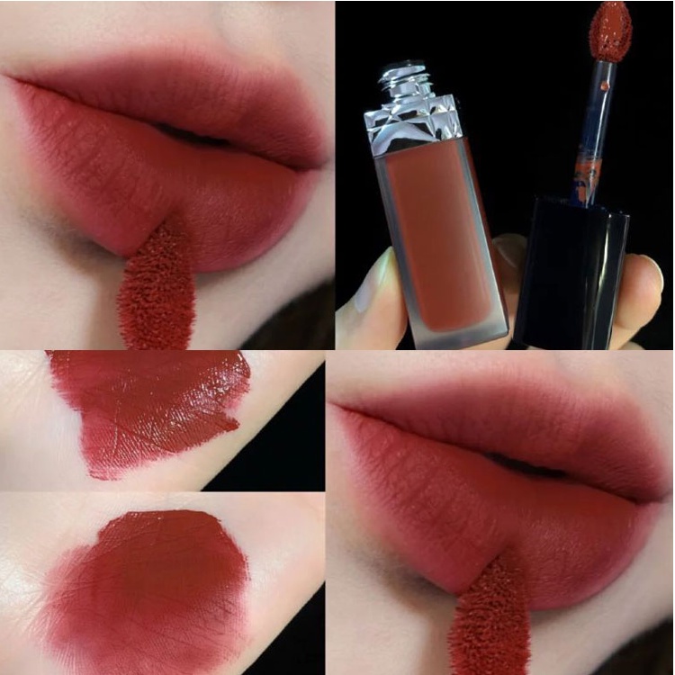 Dior Son Bóng Nắp Đen Khóa Màu # 200 #