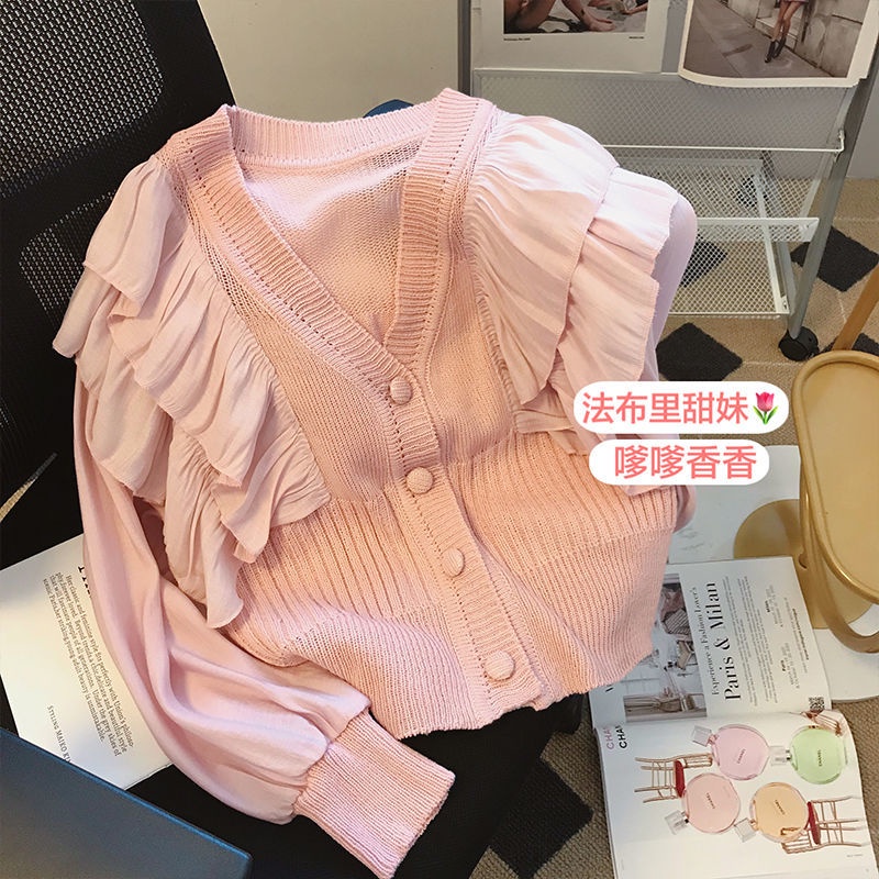 Áo Sweater Cổ Chữ V Thiết Kế Mới Thời Trang Theo Phong Cách Pháp Cho Nữ  tao bao