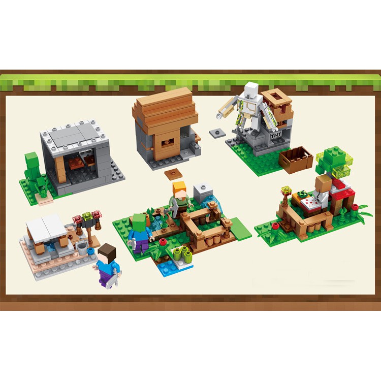 💖SƠN TRANG💖 Lego Minecraft Khu SƠN TRANG Minecraft 💖Chuỗi Lego Minecraft My World 5.0 Với Mô Hình Khu Vườn Mới Nhất 2021