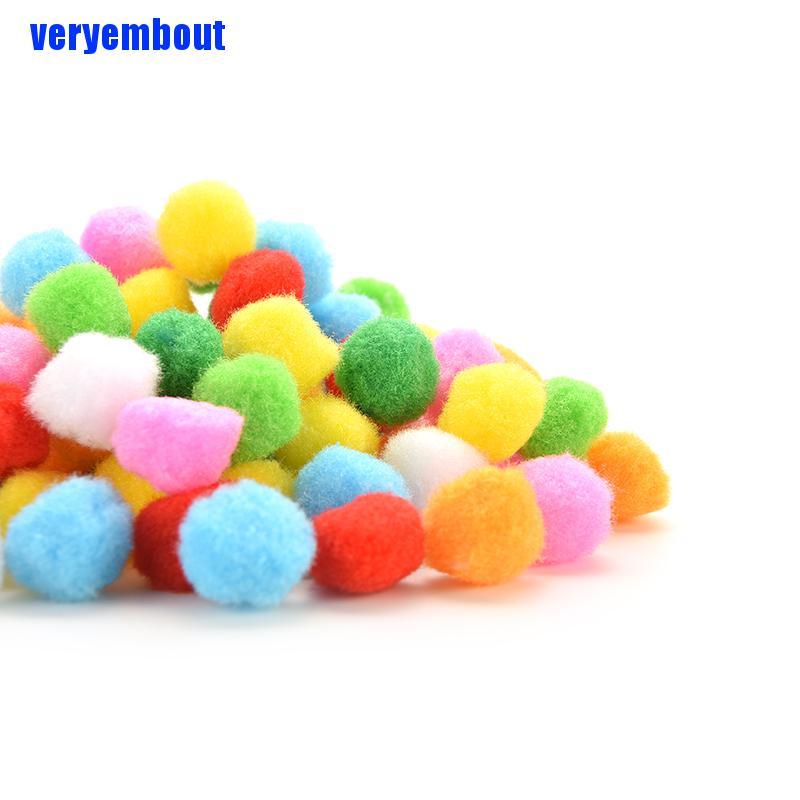 Set 100 Hạt Pom Pom 10mm 20mm 30mm 40