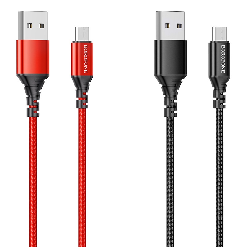 Cáp Sạc Type C, Micro USB  Dây Dù Borofone BX54 1m Chính Hãng