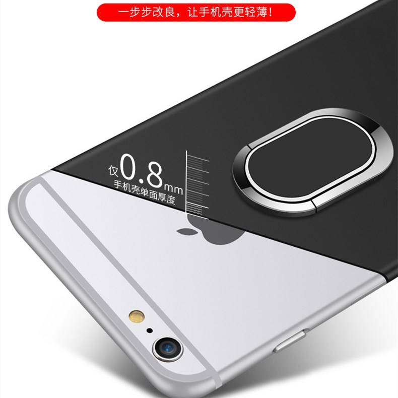 Ốp Điện Thoại Tpu Siêu Mỏng Gắn Nhẫn Đỡ Nam Châm Xoay 360 Độ Cho Iphone 6 6s 7 8 Plus X 6plus