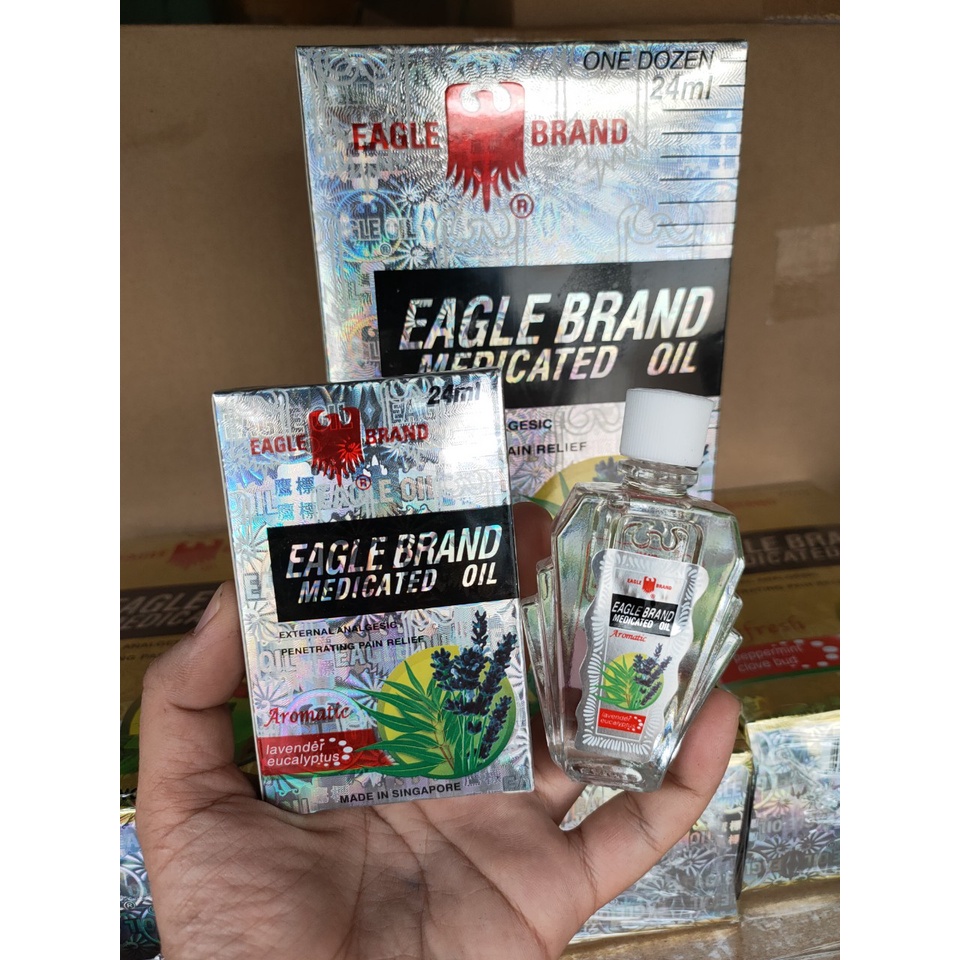 Dầu gió trắng Lavender 2 nắp 24ml EAGLE BRAND