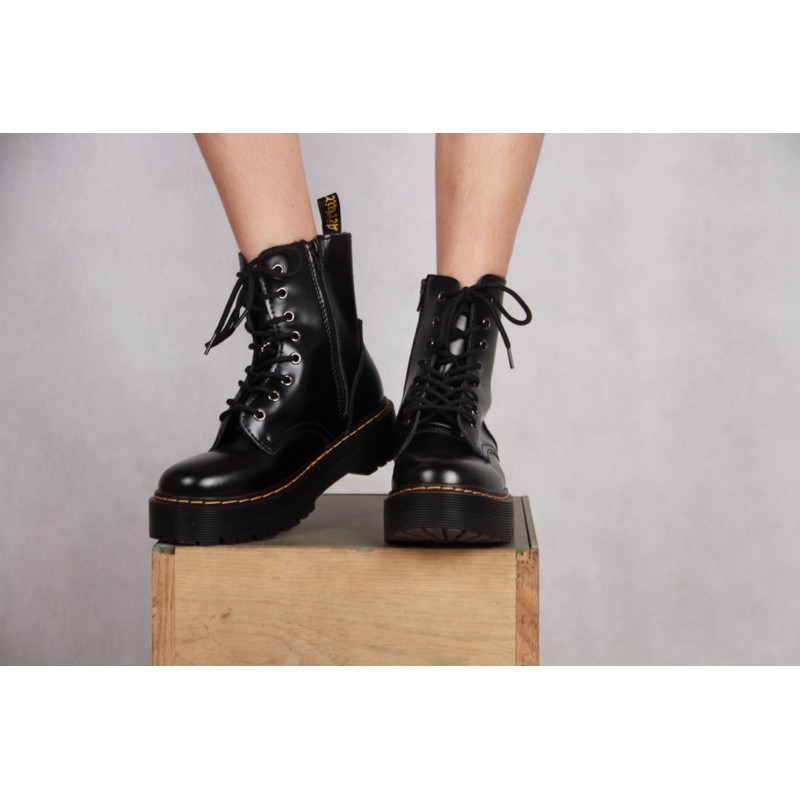 Giày boots đen cổ cao nữ -Jadon