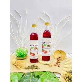 SIRO DÂU TÂY KING TEA(Sirup Strawberry)chai 520ml
