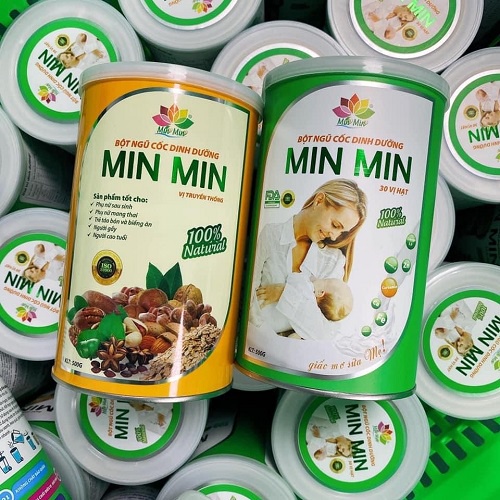 2 Hộp Ngũ Cốc 30 Hạt Min Min 500G/ Hộp Siêu Lợi Sữa Giành Cho Mẹ Sau Sinh