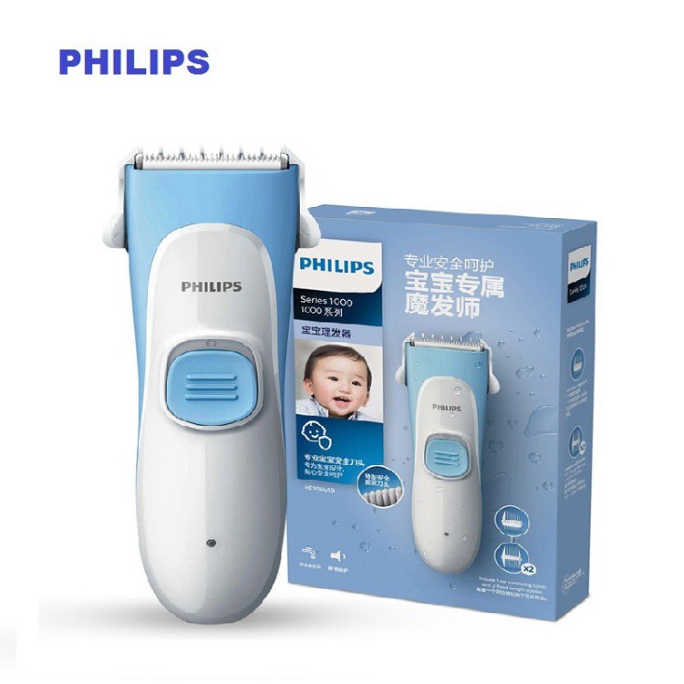 Máy cắt tỉa tóc cho bé sơ sinh PHILIPS HC1055- hàng chính hãng- Bảo hàng 24 Tháng