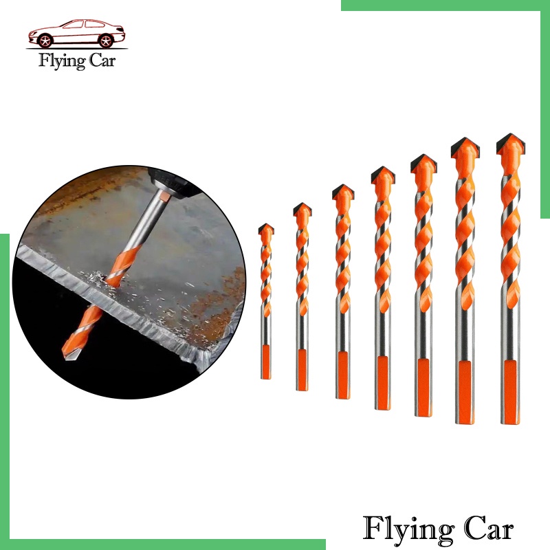 [Lzdjfmy2] Set 7 Mũi Khoan Xoắn Chuyên Dụng Cho Đục Lỗ Đá Hoa Cương / Gốm