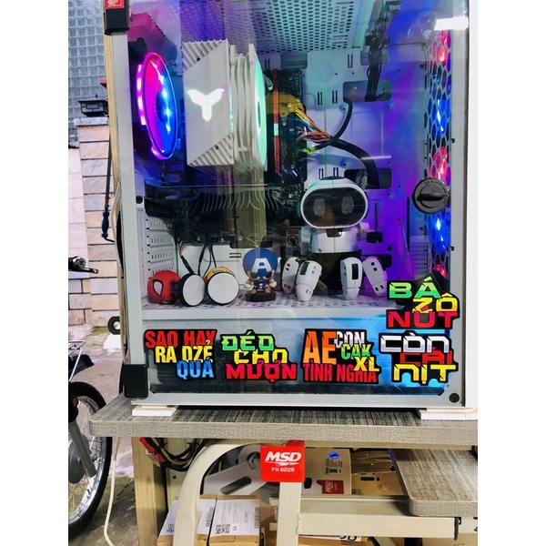 Tem logo sticker Vui nhộn dán trang trí laptop,vali,máy tính, v.v và nhiều vị trí khác nhau, decal chống thấm nước