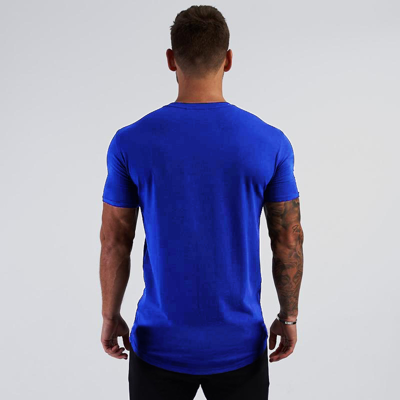Áo thun cotton tay ngắn thời trang mùa hè dành cho nam tập thể hình/ tập gym