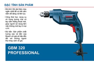 Máy khoan Bosch GBM320