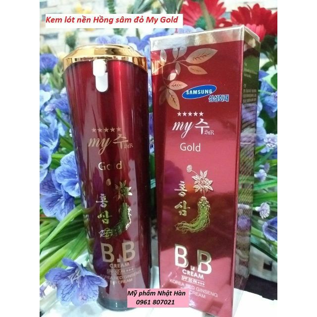 Kem lót nền BB Cream Hồng Sâm Đỏ My Gold SPF45