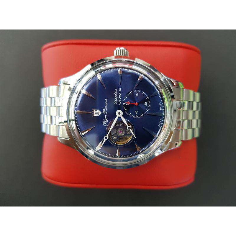 Đồng hồ nam dây kim loại Automatic Olym Pianus OP99141-77 OP99141-77AGS xanh lam