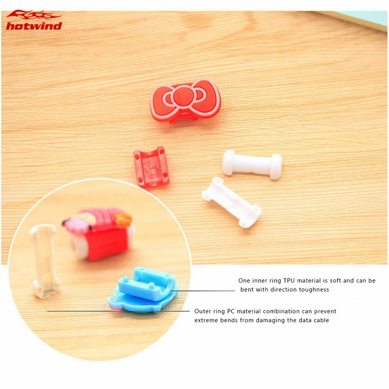 Phụ Kiện Bảo Vệ Đầu Dây Cáp Hình Hoạt Hình Dễ Thương