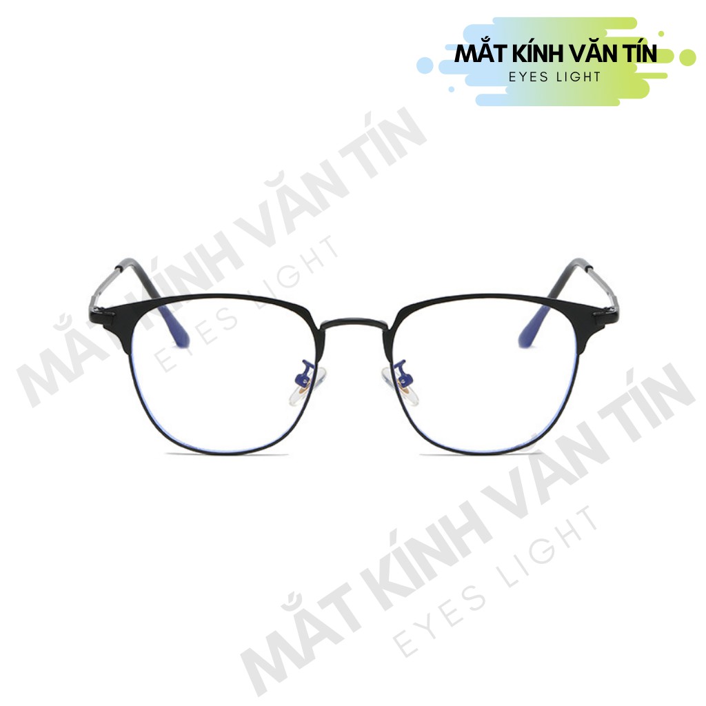 Gọng kính cận T556 mắt kính vuông nam nữ chất liệu càng kim loại cao cấp không gỉ