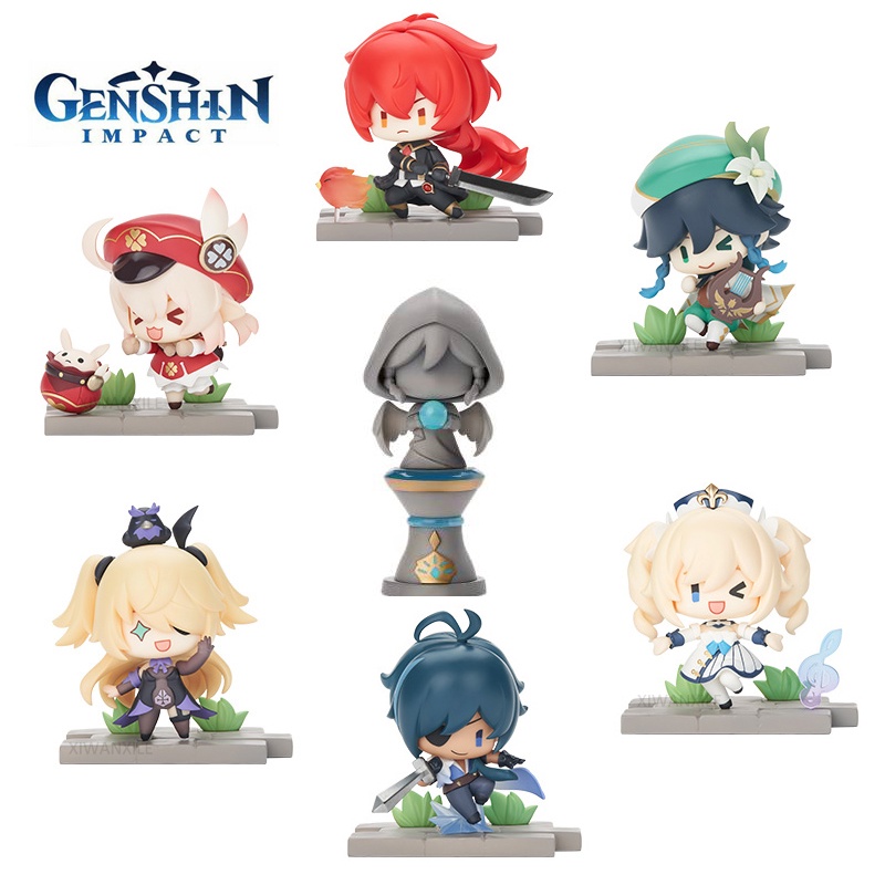 Set 7 Mô Hình Nhân Vật Trong Genshin Battlefield Heroes