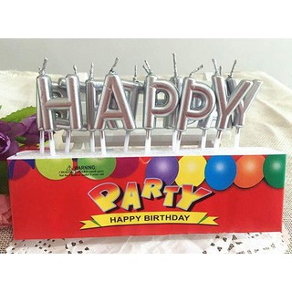 Nến Happy birth day nhủ