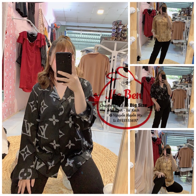 [ Big size ] Sơ mi hoạ tiết hình thật