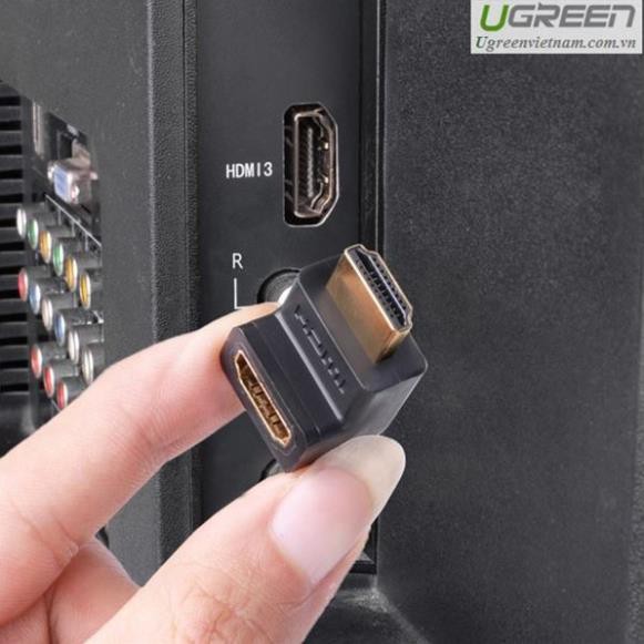 Đầu nối HDMI vuông góc 90 độ Ugreen 20110 chính hãng bảo hành 18 tháng