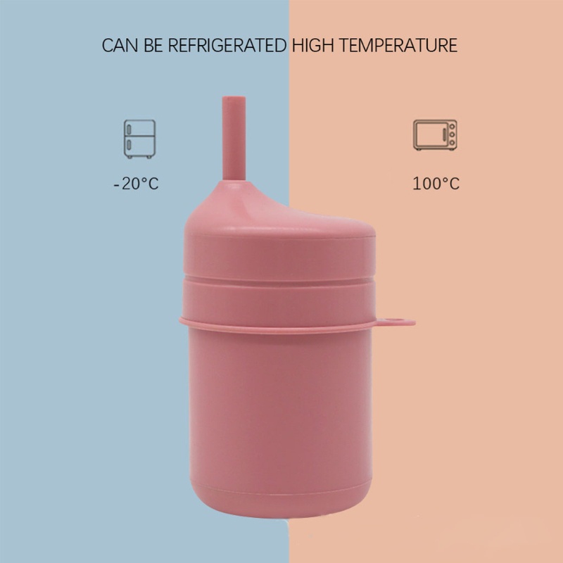 Bình Uống Nước Silicone Có Ống Hút Cho Bé
