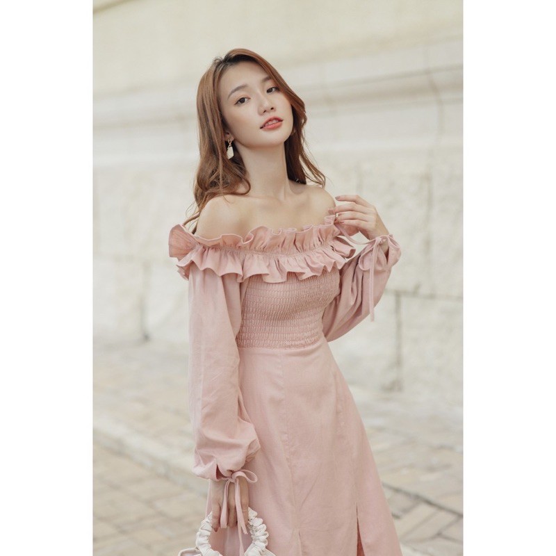 Thanh lý váy rechic trễ vai size s