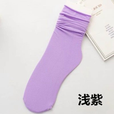 Tất vớ nữ cao cổ CottonFREESHIPTất cổ cao nam nữ vớ trơn dài chun nhún cotton kháng khuẩn thời trang hàn quốc