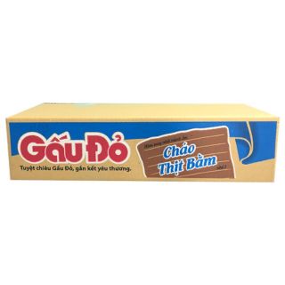 Thùng 30 gói cháo gấu đỏ thịt bằm
