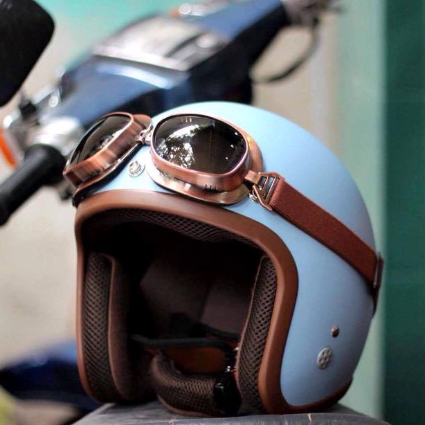 Kính phi công GG400 phụ kiện gắn mũ bảo hiểm dành cho người đi xe máy Arrow Shop