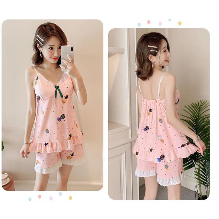 Đồ ngủ sexy quyến rũ hay dây chất liệu cottong kèm bra | BigBuy360 - bigbuy360.vn
