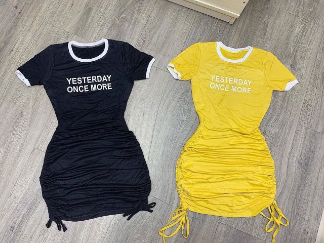 Đầm body dây rút hông yesterday cao cấp(hình thật,videosp) | BigBuy360 - bigbuy360.vn