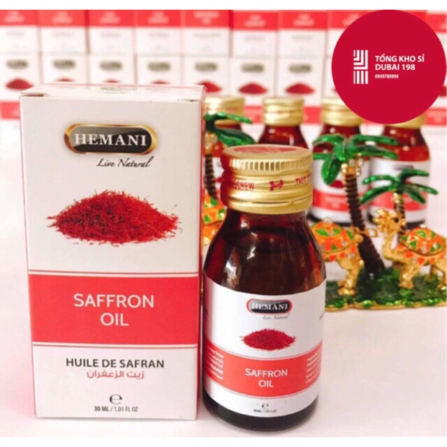 Saffron oil/ Tinh dầu Saffron fullbox chính hãng loại 1