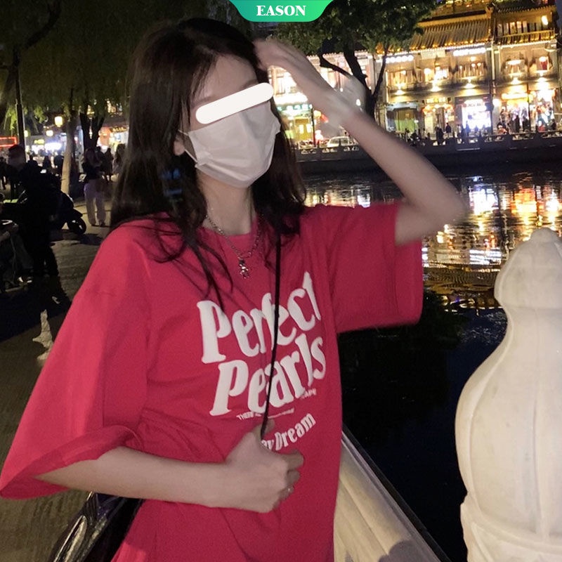 Áo Thun Nữ Tay Ngắn In Chữ Thời Trang Trẻ Trung
