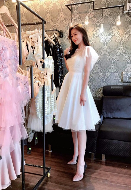 Đầm xoè dự tiệc TRIPBLE T DRESS công chúa cúp ngực kết cườm - size M/L - MS422V