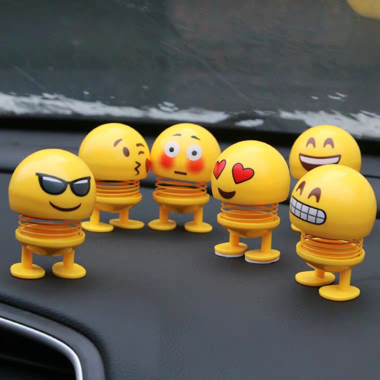Thú Nhún Nhẩy Emoji Con Lắc Lò Xo - Cảm Xúc - Siêu Chất - Siêu Vui