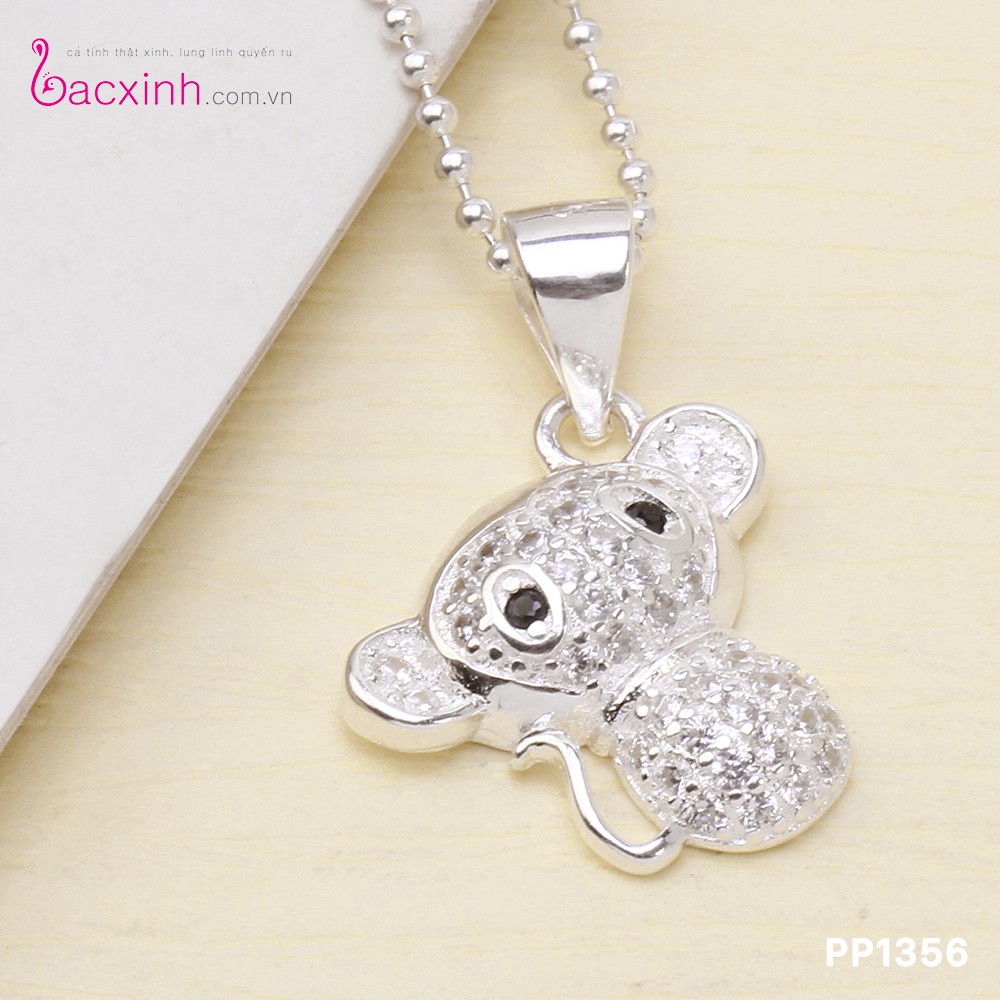 Dây chuyền bạc Ý 925 Bạc xinh Huệ Ngân - Khỉ con đáng yêu PP1356-BDC