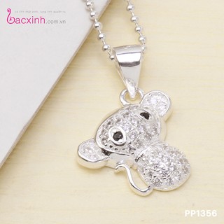 Dây chuyền bạc Ý 925 Bạc xinh Huệ Ngân - Khỉ con đáng yêu PP1356-BDC
