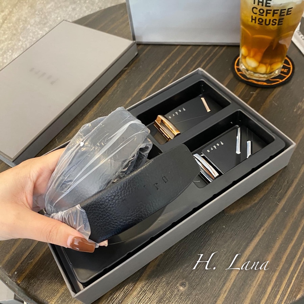 SET THẮT LƯNG PED.RO CAO CẤP (2 MẶT ĐÁ)