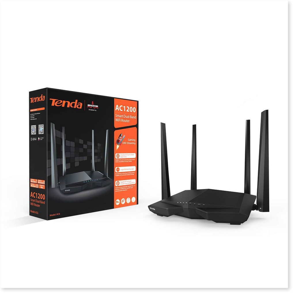 Bộ Phát Wifi Băng Tần Kép AC1200 Tenda AC6 - MrPhukien