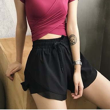 Quần biker short quần đùi ngắn tập gym nữ 𝐇𝐎̂̃ 𝐓𝐑𝐎̛̣ Đ𝐎̂̉𝐈 𝐒𝐈𝐙𝐄 2 lớp viền lưới vải dù mềm tôn mông 𝑮𝒀𝑴𝑺𝑻𝑶𝑹𝑬 158