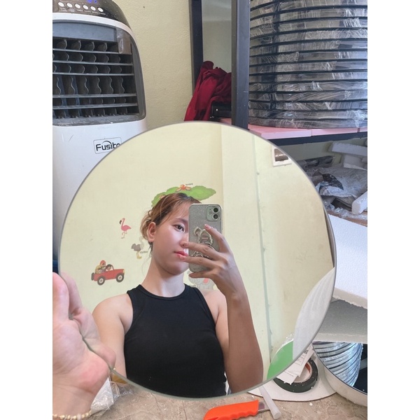 Gương dán tường, 𝐇𝐀̀𝐍𝐆 𝐇𝐎𝐓 gương treo dây đay cực xinh