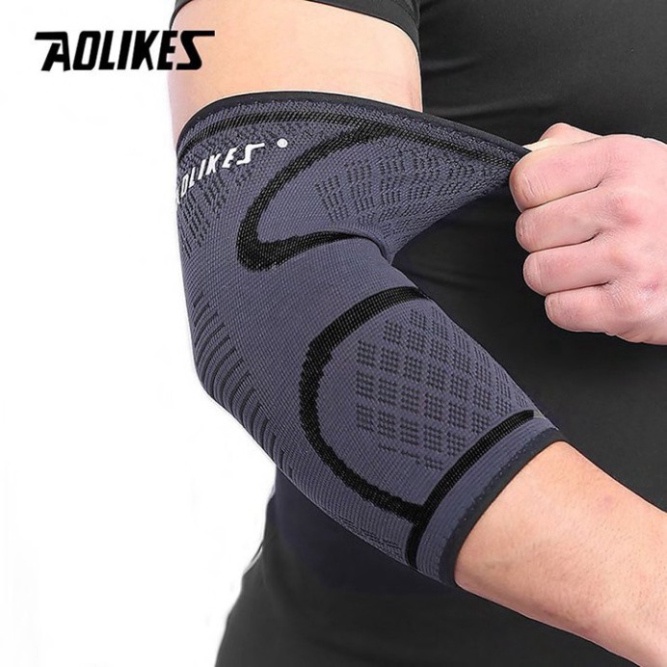 Băng Bảo Vệ Khủy Tay Aolikes, Xỏ Khuỷu tay tập gym ĐenSport size M/L